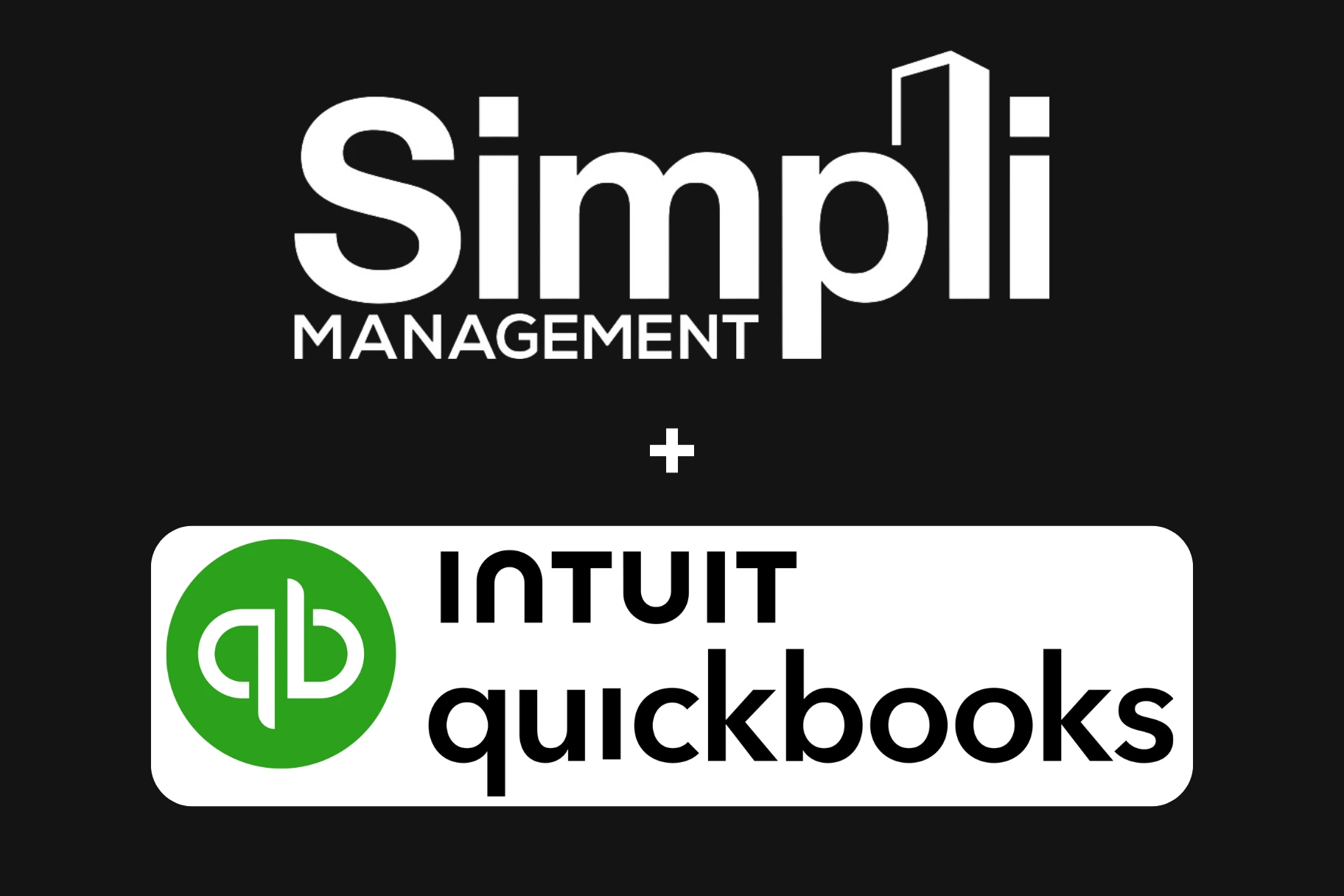 Simpli Management and QuickBooks Online integration illustration